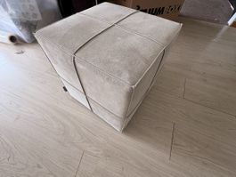 Minotti Hocker aus Wildleder 