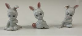 Trio déguisé en lapin