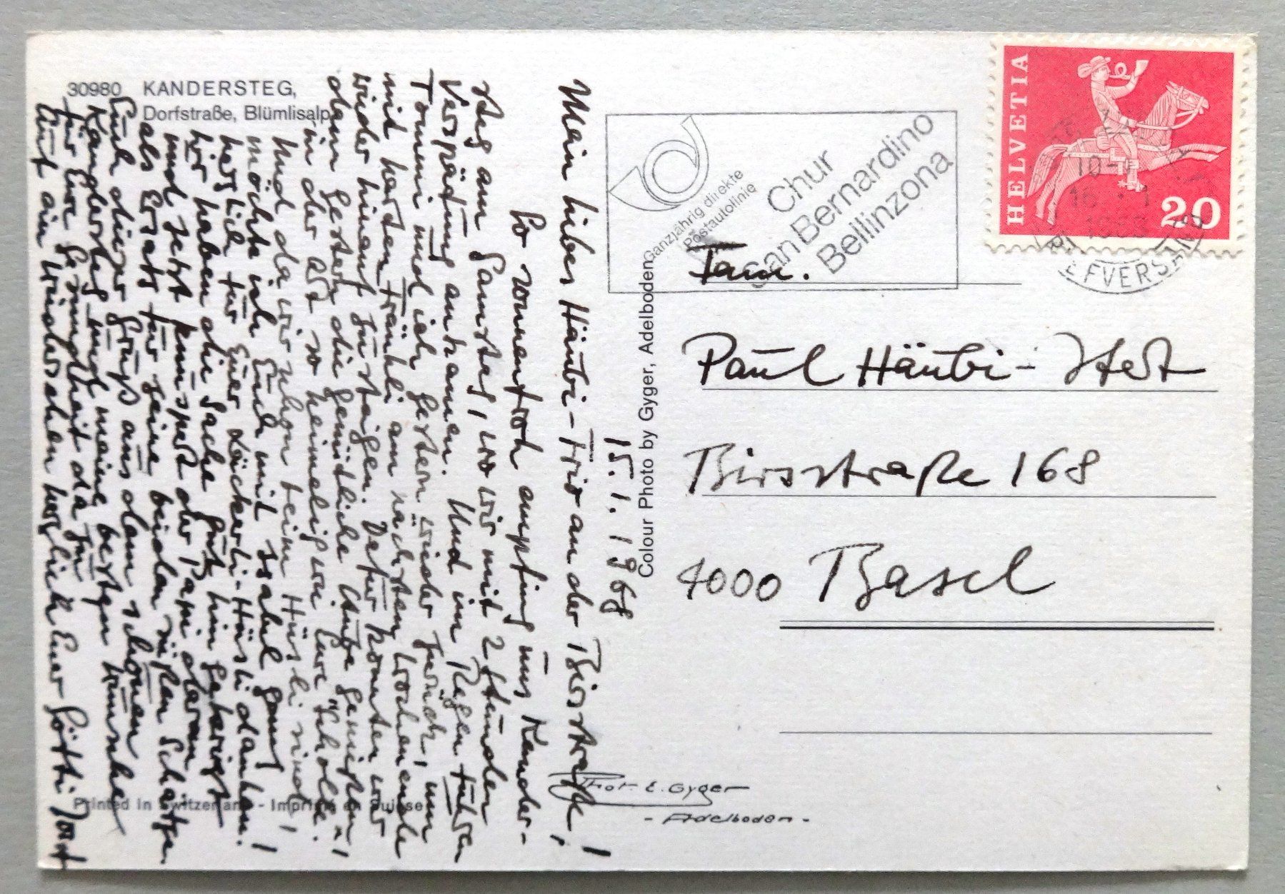 Cartes postales: Kandersteg, Dorfstrasse – D'occasion à Fétigny par Billy2miny 1