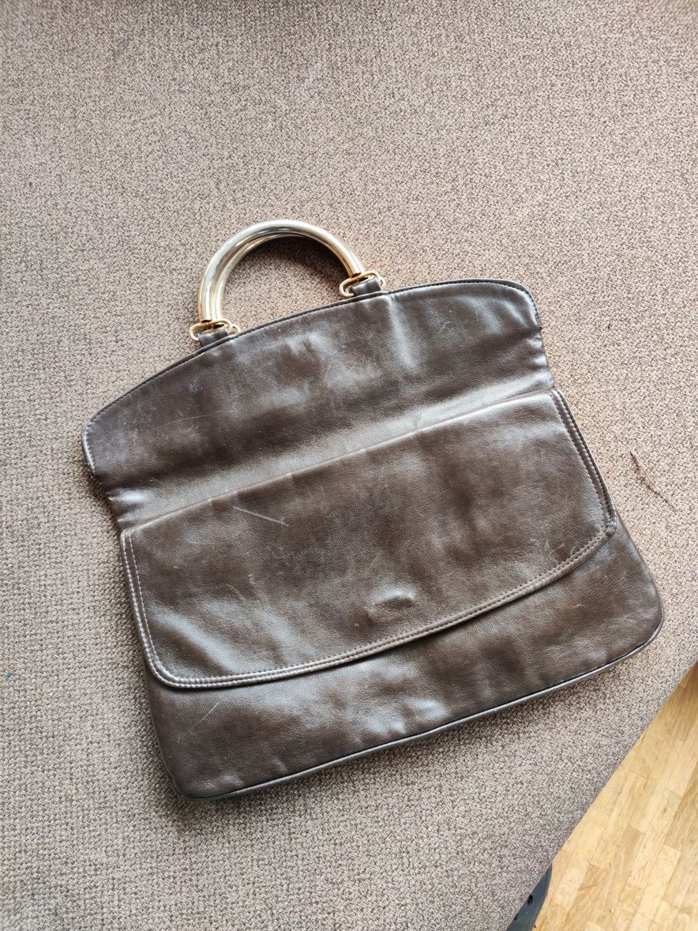 Taschen für Damen: Handtasche, braunes Leder – Gebraucht aus Saas im Prättigau von eve_22 2