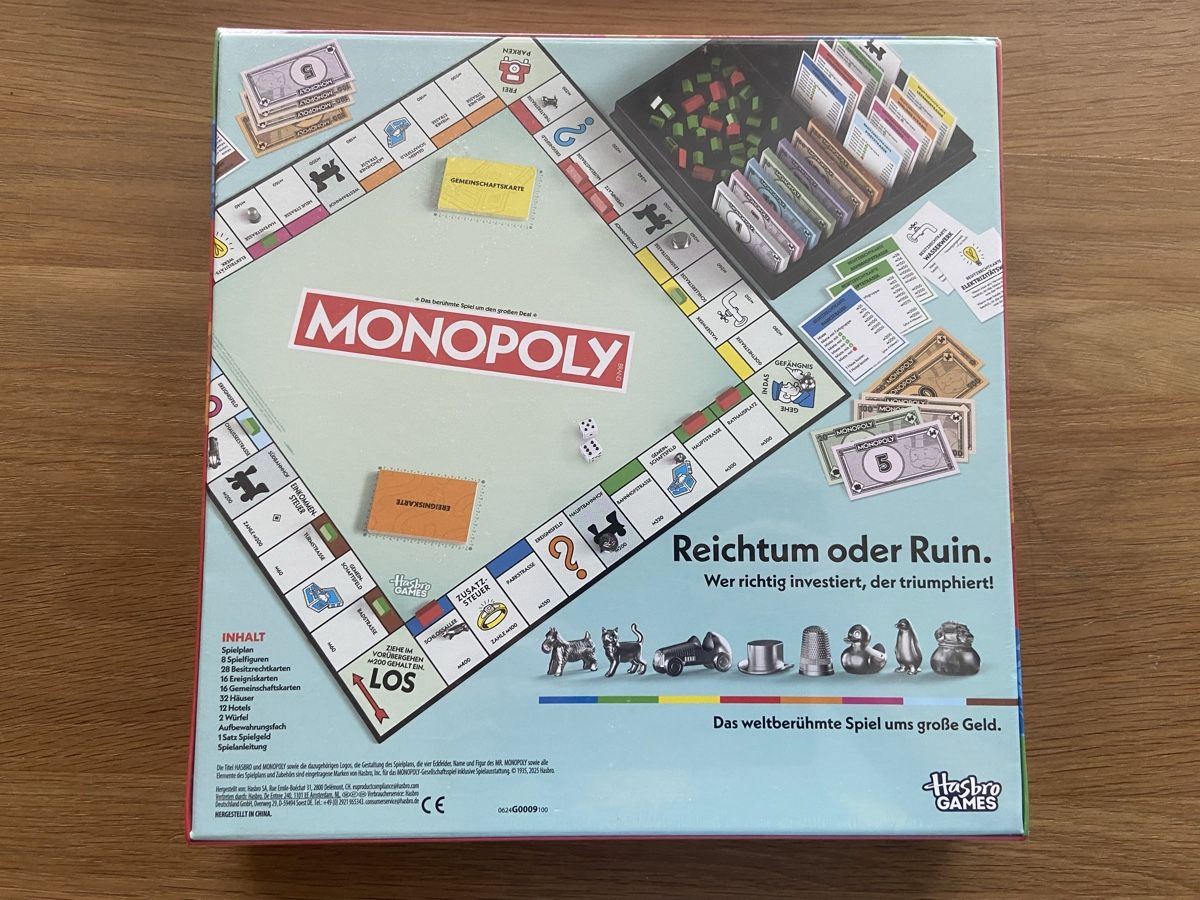 Hasbro Giochi: Monopoly Brettspiel Klassik NEU! – Nuovo e nell'imballaggio originale da olten venduto da Pegasus1 1
