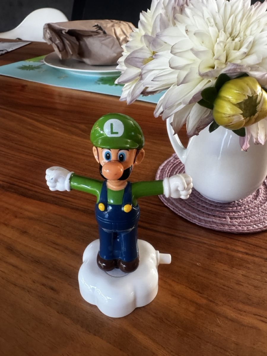 Nintendo Spielzeuge: Luigi Figur mit Wolkenfuss – Gebraucht aus Gipf-Oberfrick von Iberico