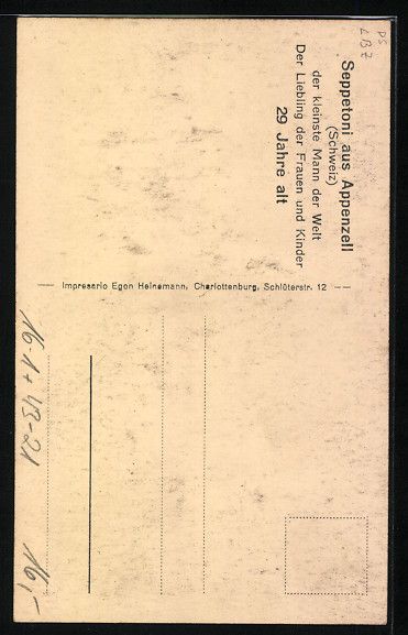 Cartoline postali: Grosser Herr mit Seppetoni aus Appenzell – Usato da Berlin venduto da bartko-reher 1