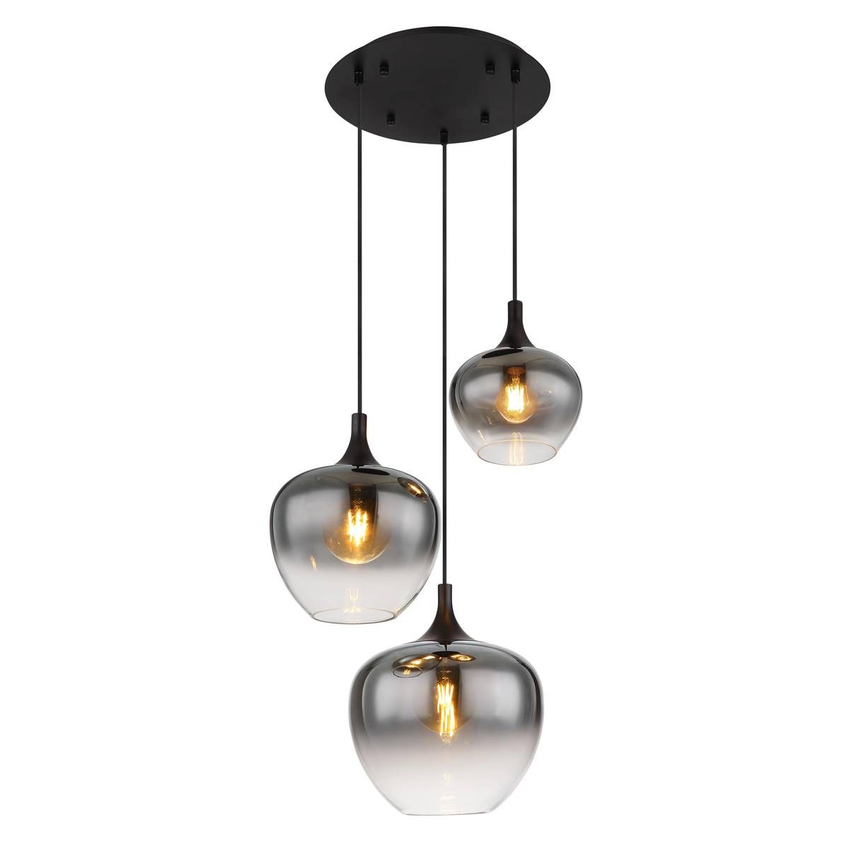 Kronleuchter & Deckenlampen: Pendelleuchte, Glas, Rauchfarbe, 48 cm Ø – Neu (gemäss Beschreibung) aus Kreuzlingen von Smart-Light
