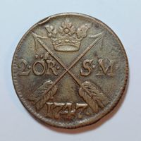 2 Öre 1747 Schweden