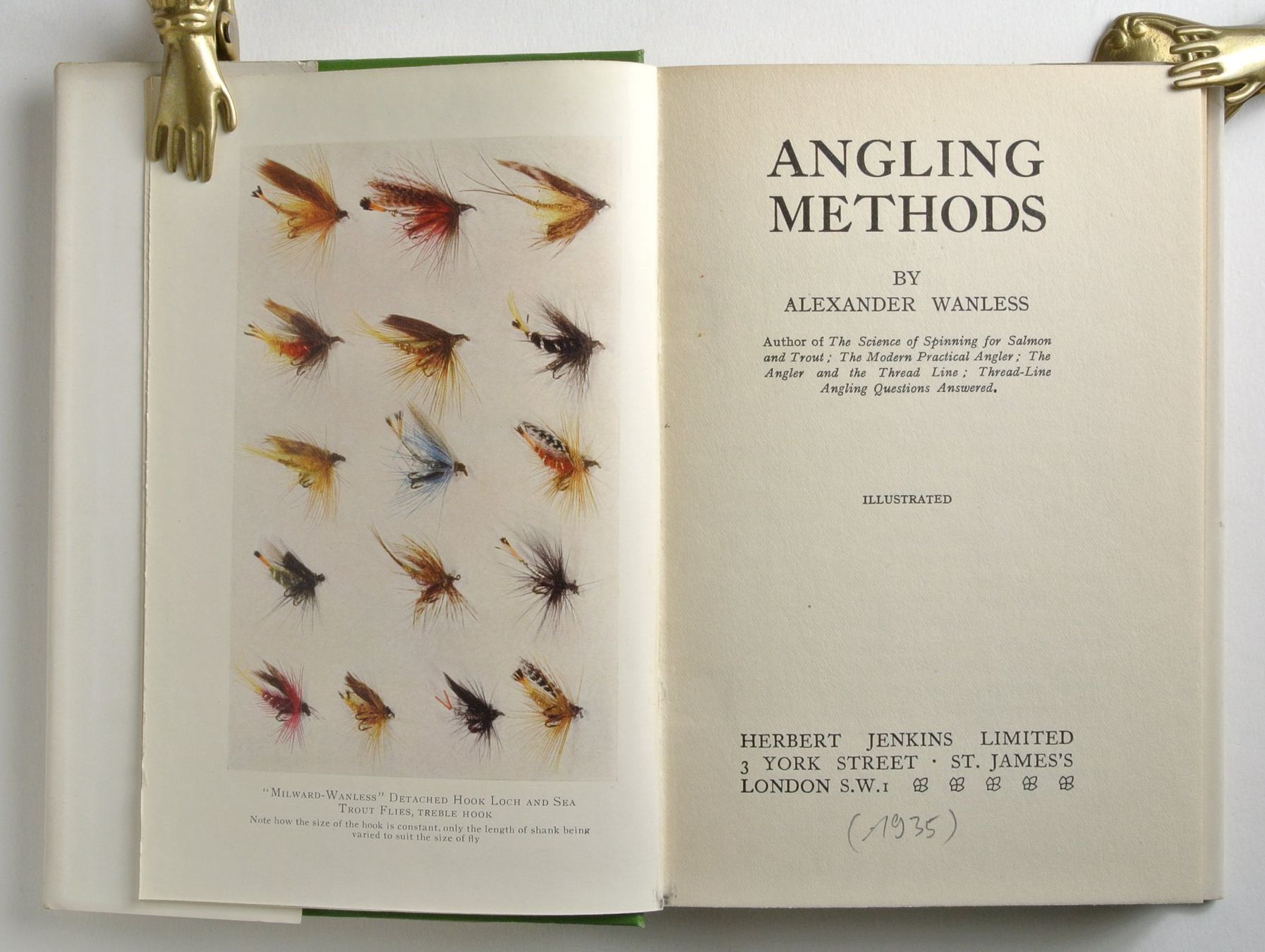 Libri: Wanless, Alexander. Angling Methods. Mit einigen Abbildungen – Usato da Erschwil venduto da taglang 1