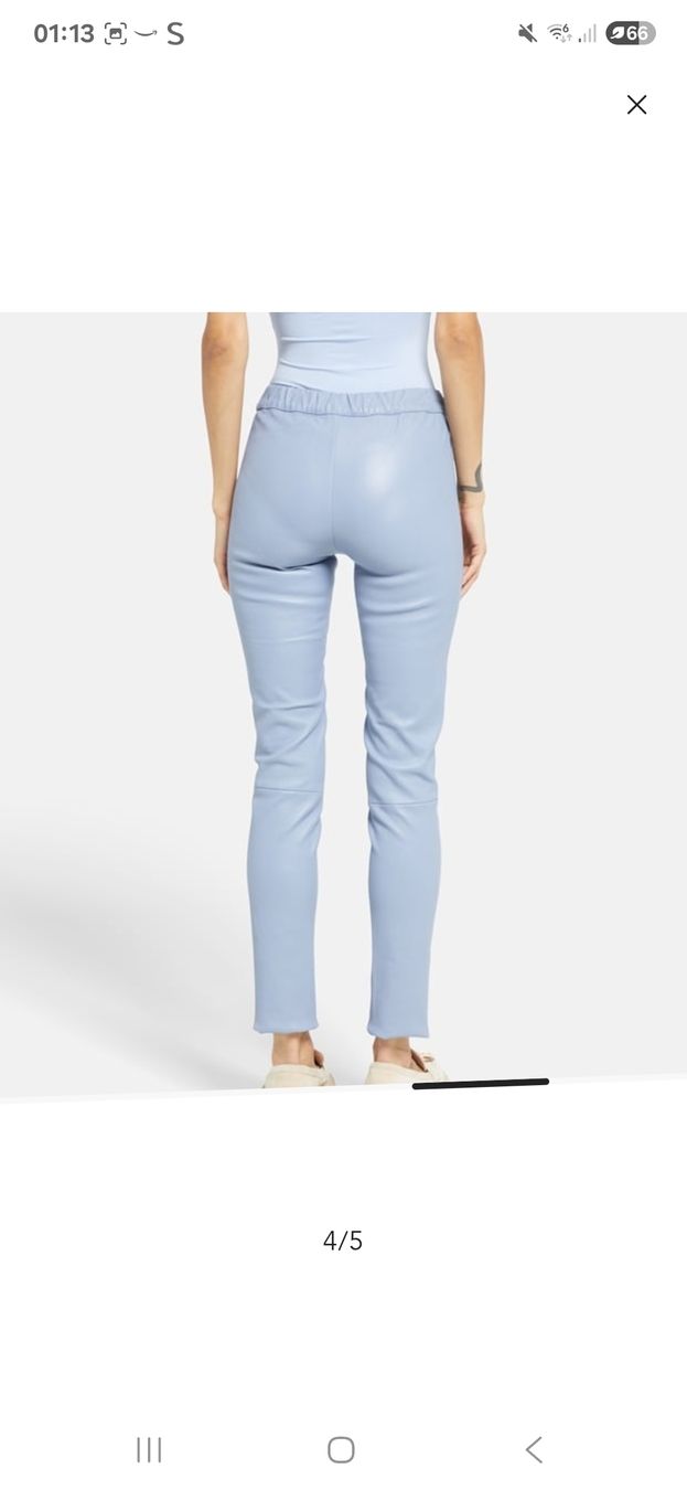 Pantaloni: Trendige Leder Leggings in Hellblau, Grösse 34 – Nuovo (secondo la descrizione) da Bassersdorf venduto da Sanjam_s 3