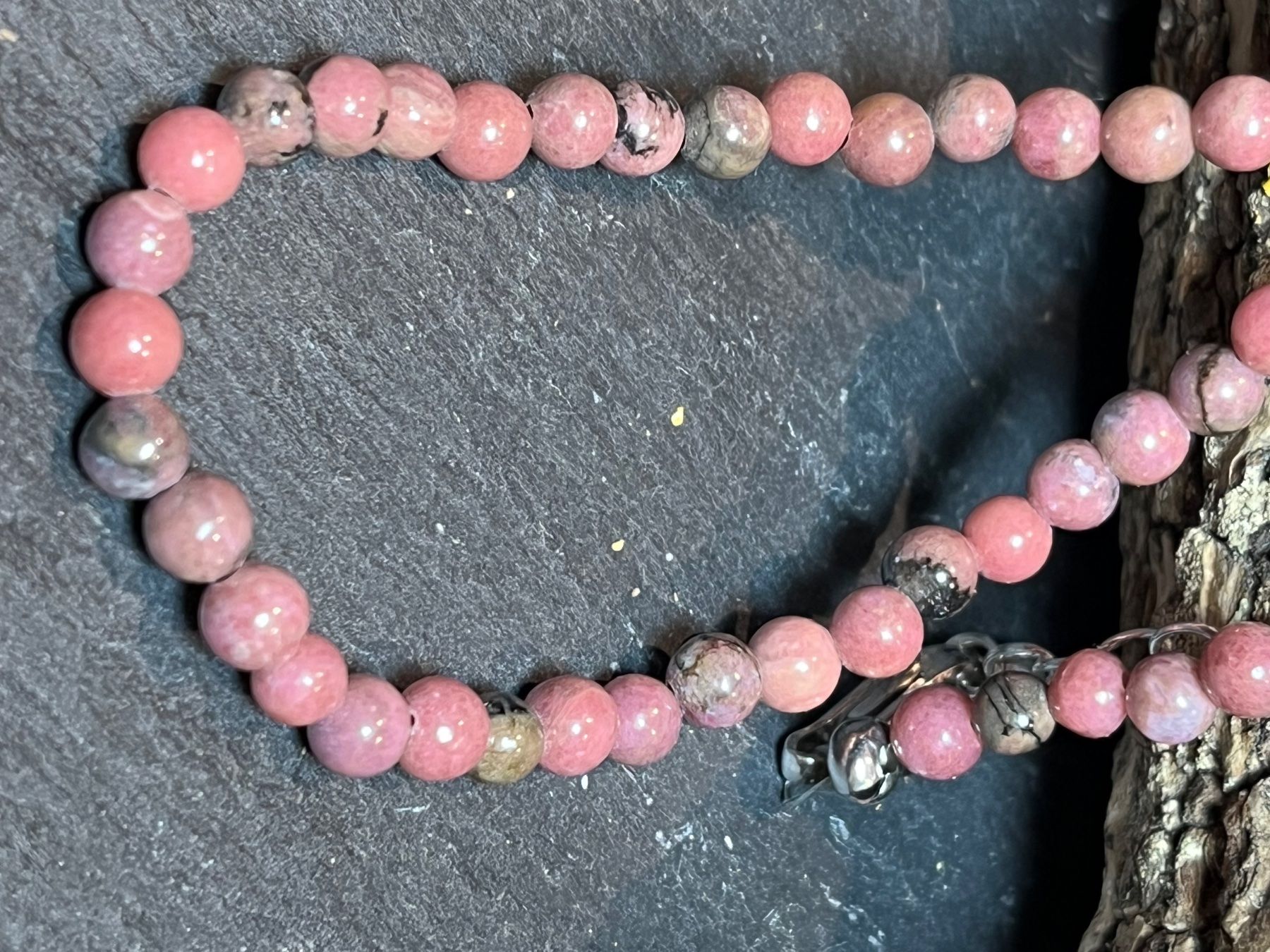 Catenine: Rhodonit Kette – Nuovo (secondo la descrizione) da Diegten venduto da hamofi57 6