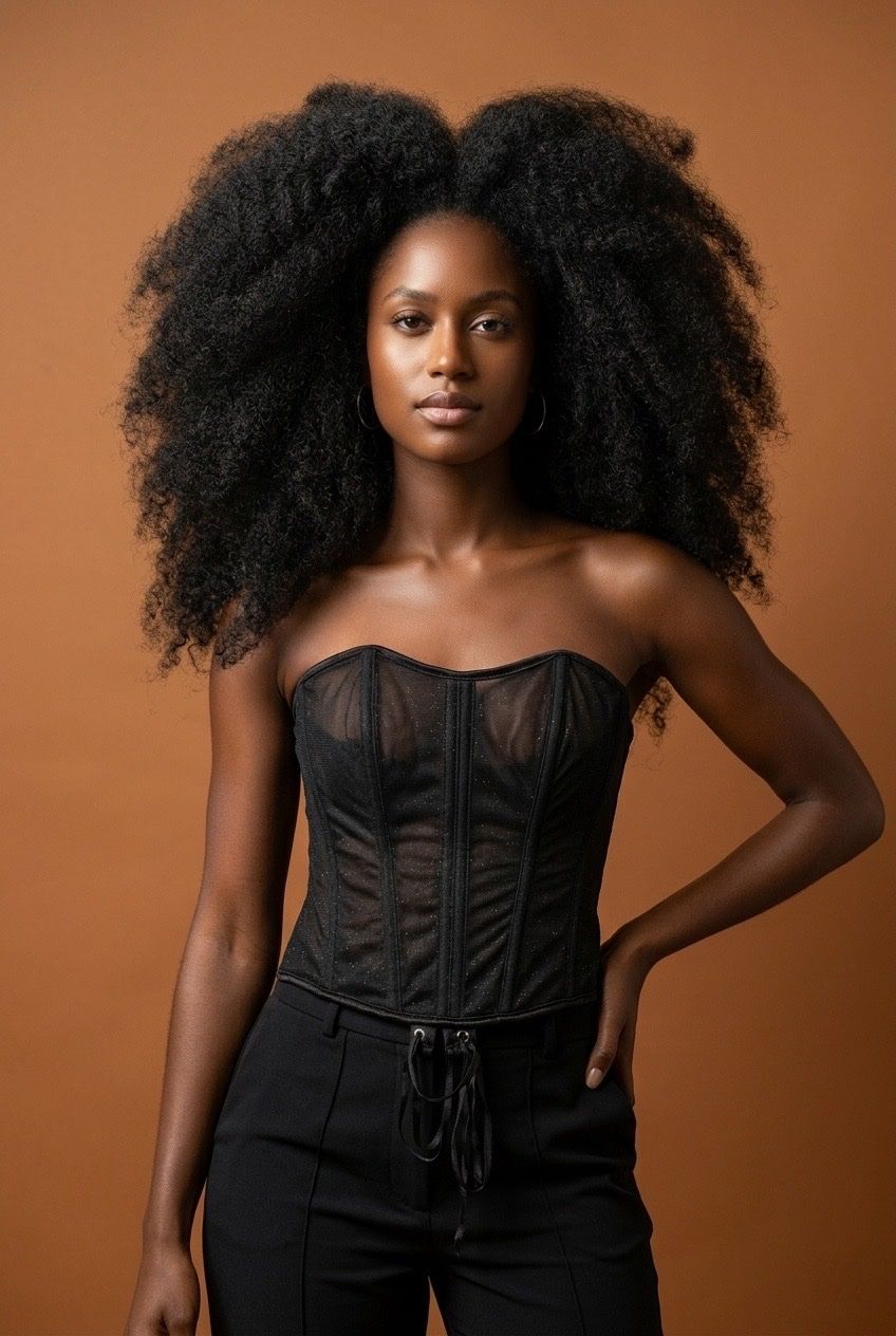 Tops: Schwarzes transparentes Bustier mit Schnürung – Neuf avec emballage d'origine à Zürich par Naebeli 4