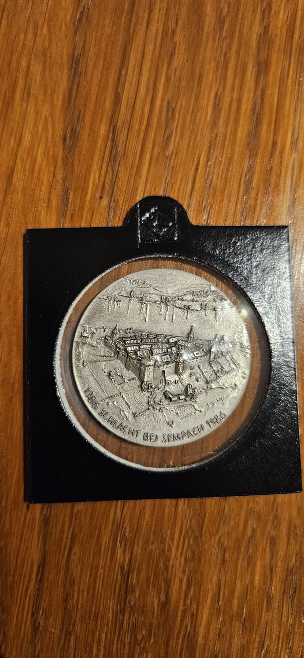 Médailles: médaille argent- bataille Sempach – D'occasion à Noiraigue par serg85