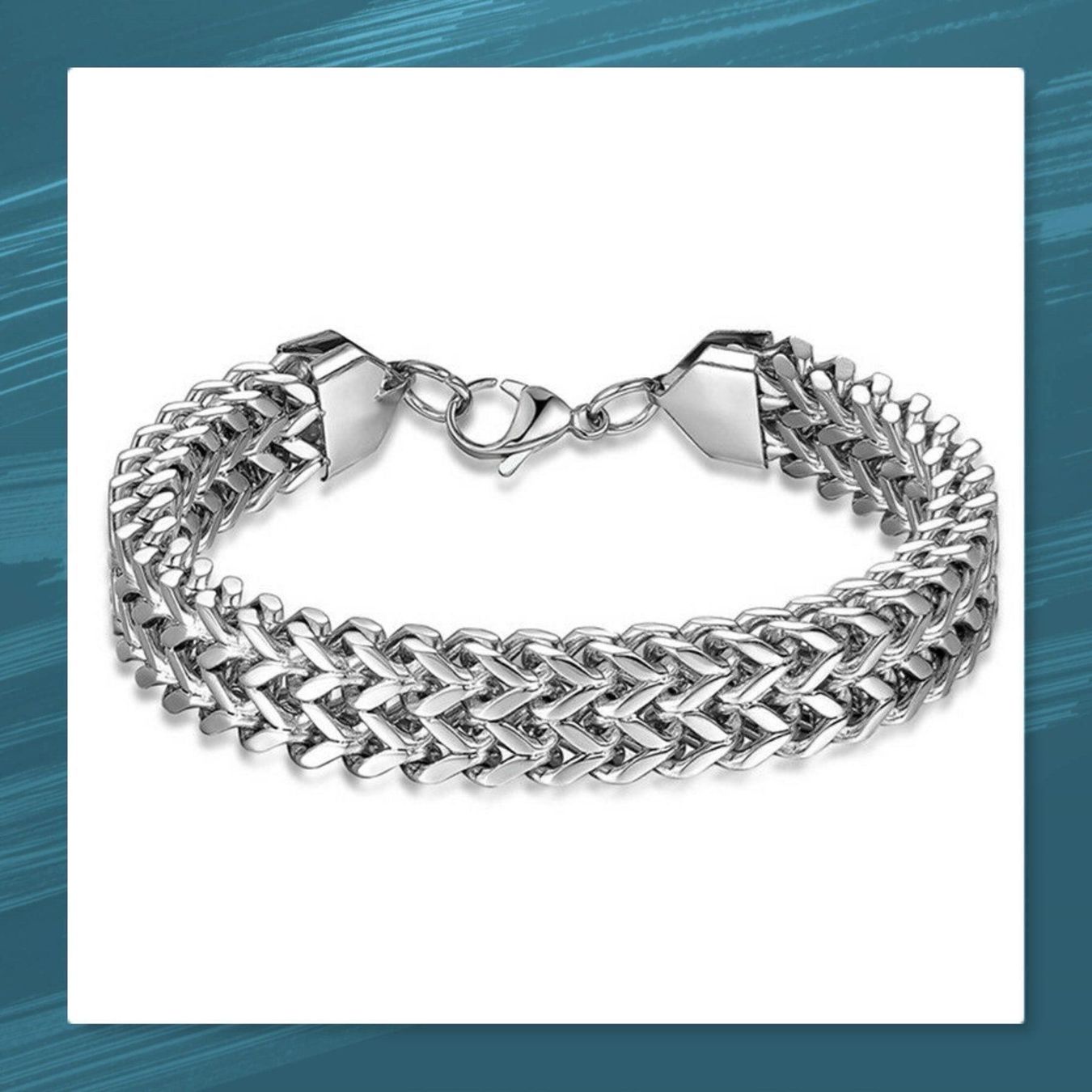 Bracciali & Braccialetti: NEU: Edelstahl Armband Armkette – Nuovo (secondo la descrizione) da Matten b. Interl venduto da EdelsteineInterlaken 4