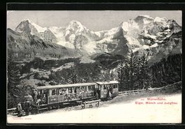 Mürrenbahn, Bergbahn vor Eiger, Mönch 