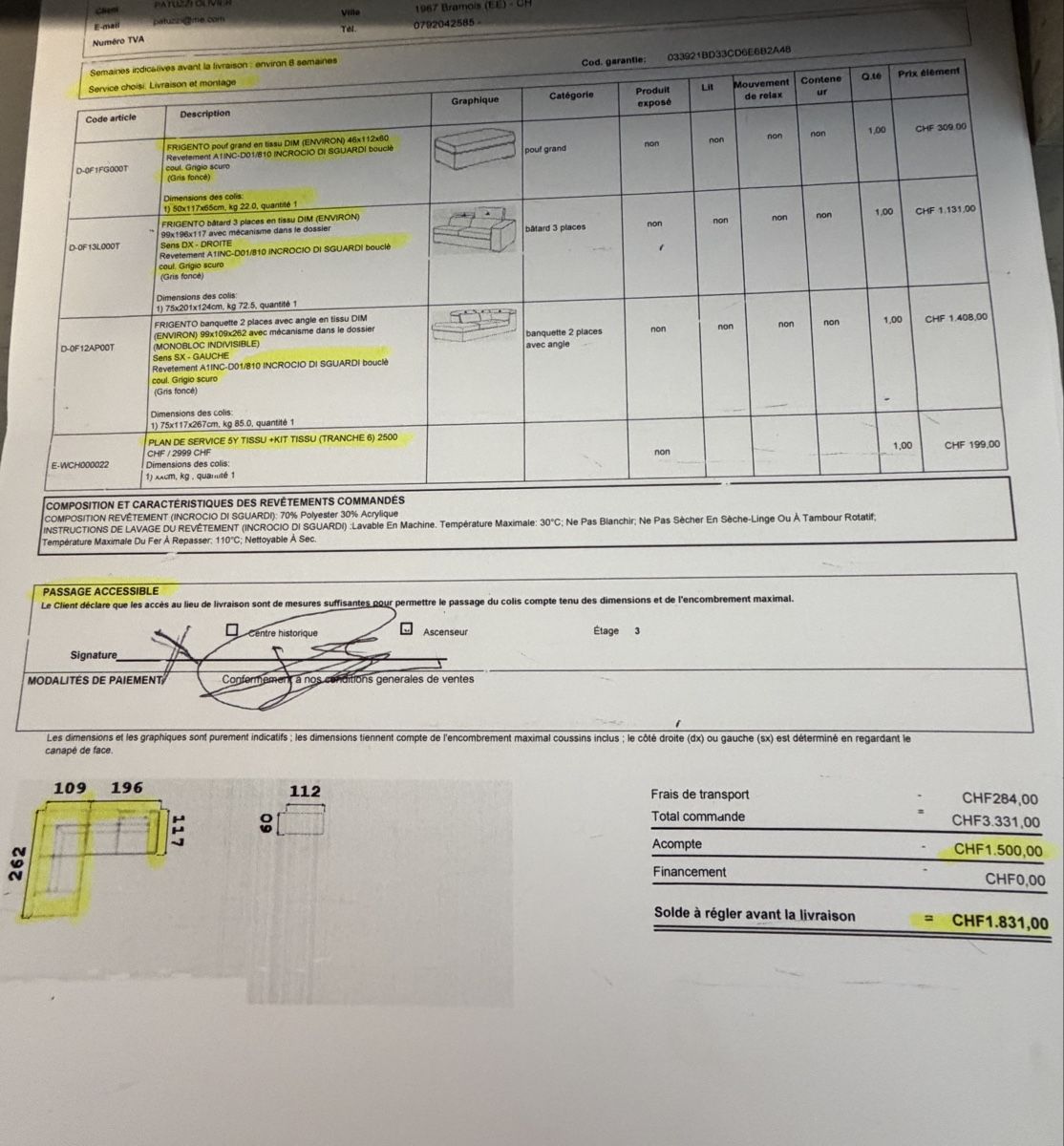 Divani: Canapé, d’angle Modèle Frigento Poltronesofa – Nuovo (secondo la descrizione) da Sion venduto da patuzzi 2