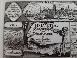 Sehr schönes Faksimile der Schweizer Karte von 1641 !