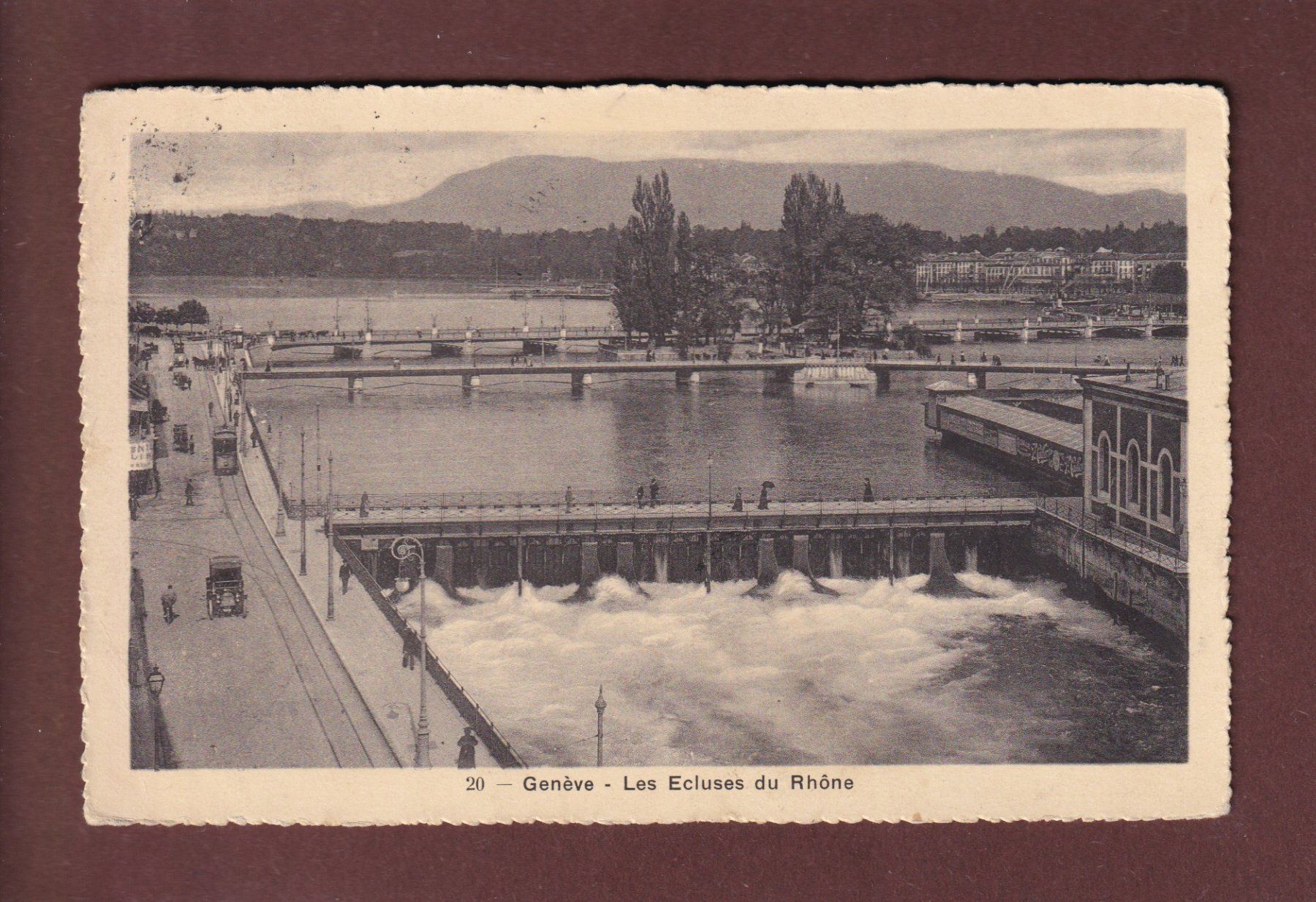 Cartes postales: GENEVE - Les Ecluses du Rhône - 1919 – D'occasion à Pully par nicecards
