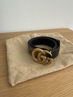 Gucci Gürtel GG Marmont braun schwarz Grösse 80 neu