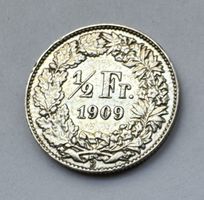 1909 50 Rappen vz+