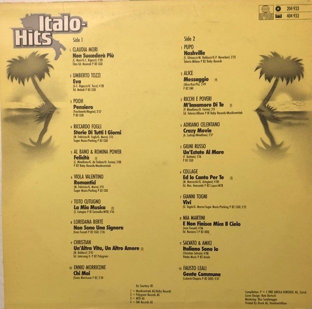 Dischi in vinile: Italo-Super-Hits (LP) – Usato da Grüningen venduto da azulvinyl 1