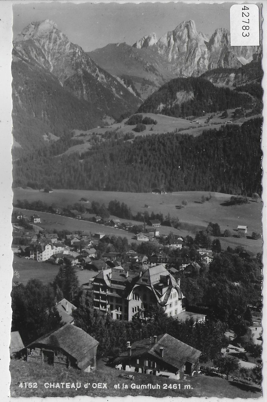 Cartoline postali: Chateau d'Oex et la Gumfluh – Usato da Ettingen venduto da Kartenplanet