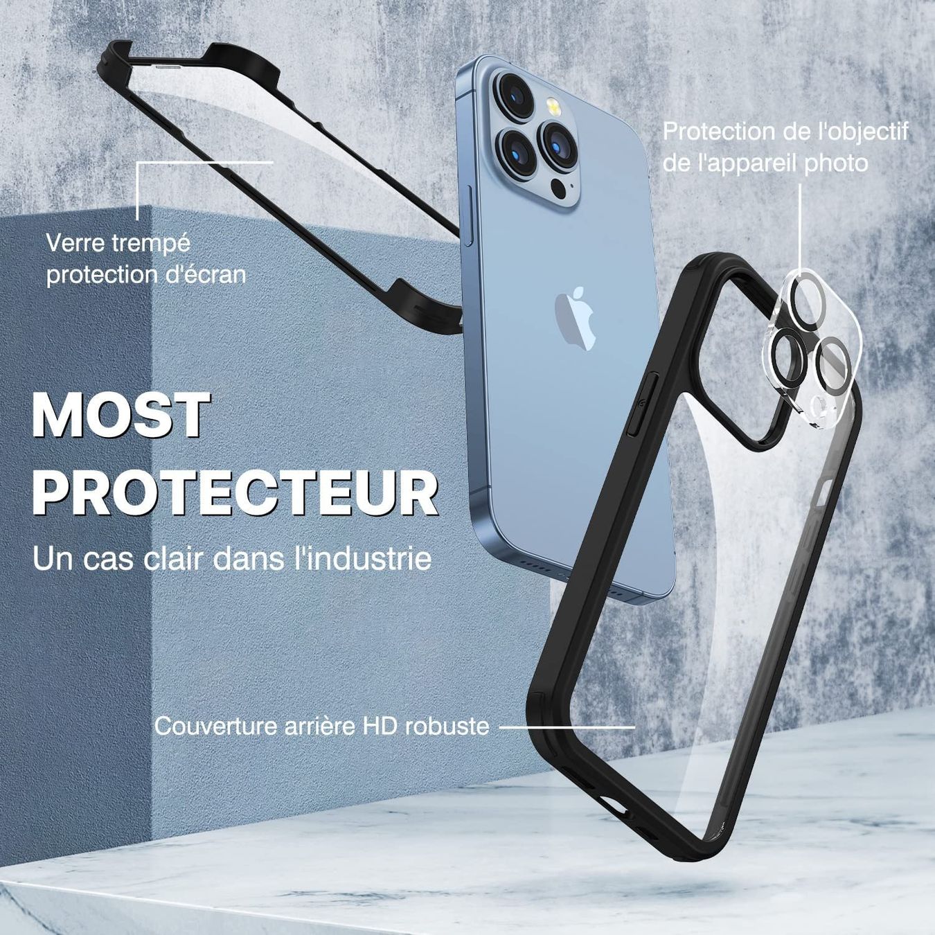 Cover & Protezioni schermo: iPhone 11 Pro - coques double Protection + verre caméra – Nuovo e nell'imballaggio originale da Morges venduto da DigiAC 3