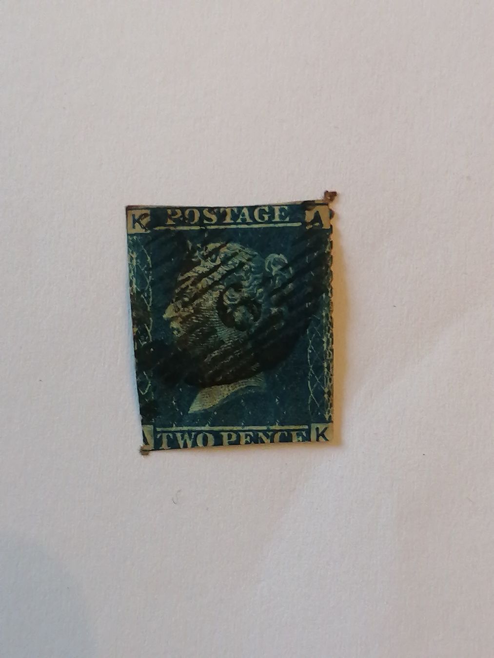 Alle Briefmarken: Two Pence Blue 1855  – Gebraucht aus Happerswil von tschergi