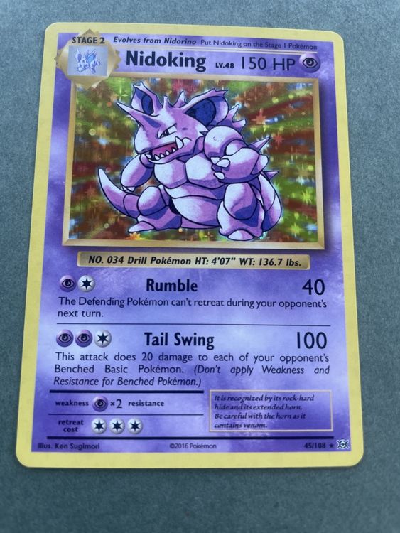 Pokémon Carte collezionabili: Pokemon Nidoking  XY Evolutions  40/108 rare holo EN – Nuovo (secondo la descrizione) da Bellach venduto da Pokemam