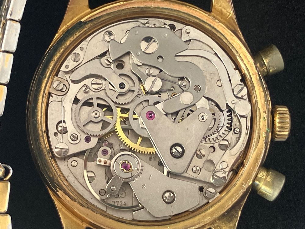 Pont Doré Pour Mouvement Valjoux 7733 / 7734 - Pièce De Chronographe Vintage - Occasion