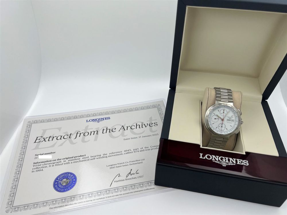 LONGINES Conquest Chronograph Ref. 4943 von 1984 5054 Kaufen