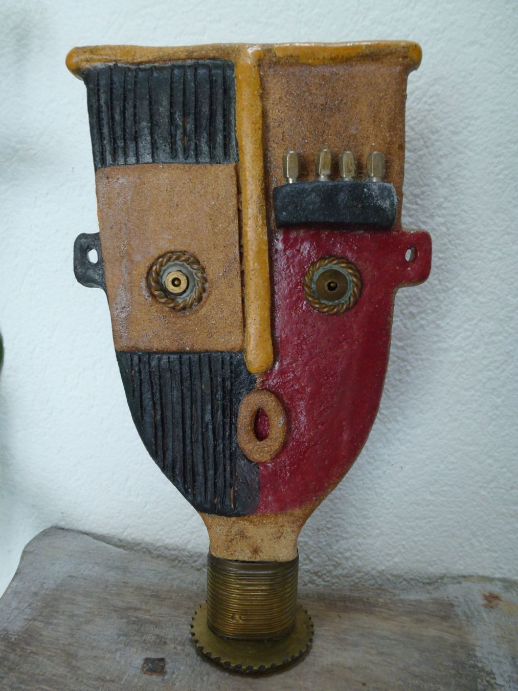 Sculptures & Statues: Maske Keramik Unikat / SIMONE MEIER - Potière – D'occasion à Esslingen par eintagammeer