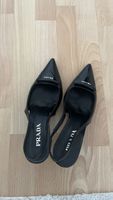 Prada Slingback Pumps Black Patent Leather Size 38 Used