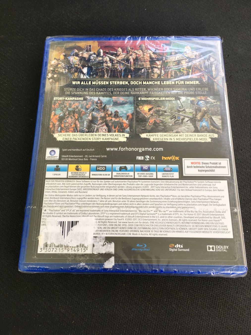 Sony Spiele: For Honor - Playstation 4 / PS4 (Neu) – Neu und originalverpackt aus St.Gallen von MedienJoe 2