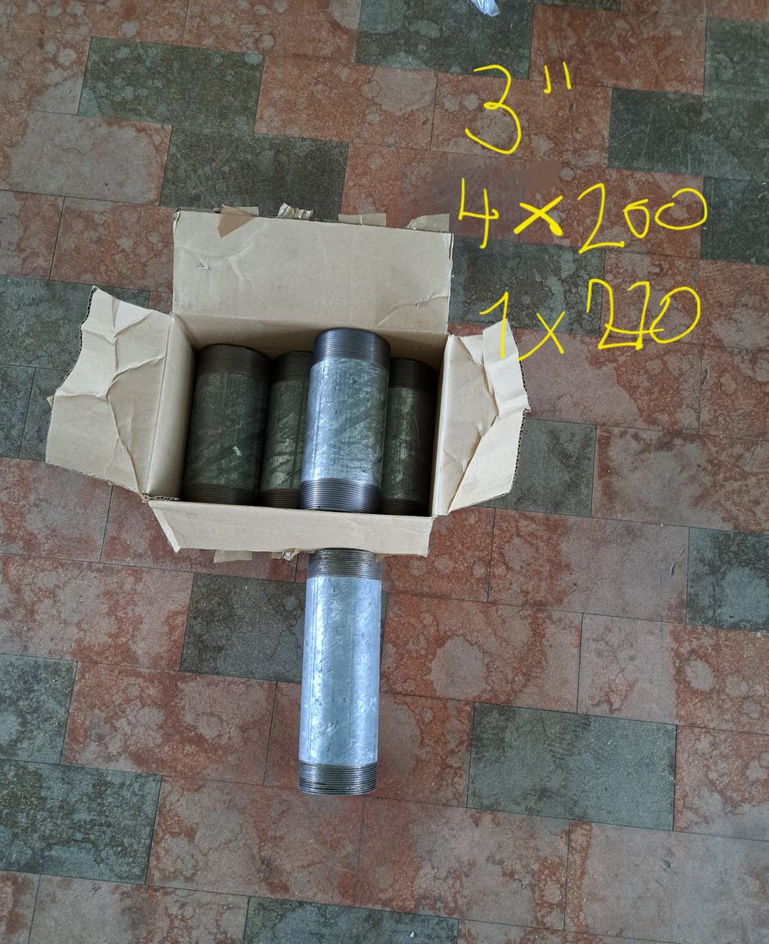 GF Rohre & Schläuche: Rohre  Gew.Nippel. 3" + 2½"   Verz. – Neu (gemäss Beschreibung) aus Seengen von Allshop1 1