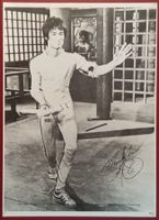 Bruce Lee 1940-73 Druck-Autogrammfoto Vintage 1978 18x25cm