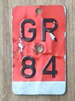 GR 84 - VELONUMMER - FAHRRADSCHILD - PLAQUE DE VELO - GR 84