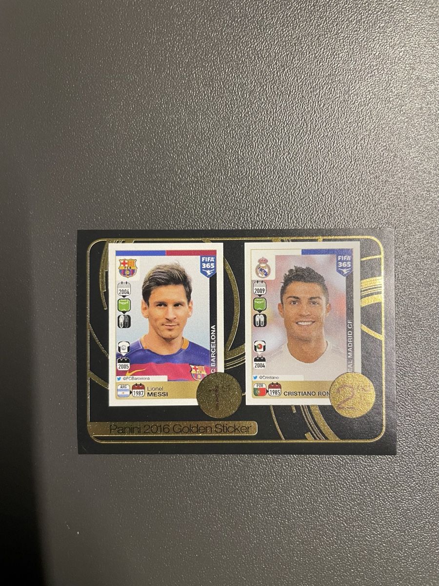 Panini Carte collezionabili: PANINI Messi&Ronaldo Golden Sticker Neu – Nuovo (secondo la descrizione) da Emmenbrücke venduto da Hugo_9 1