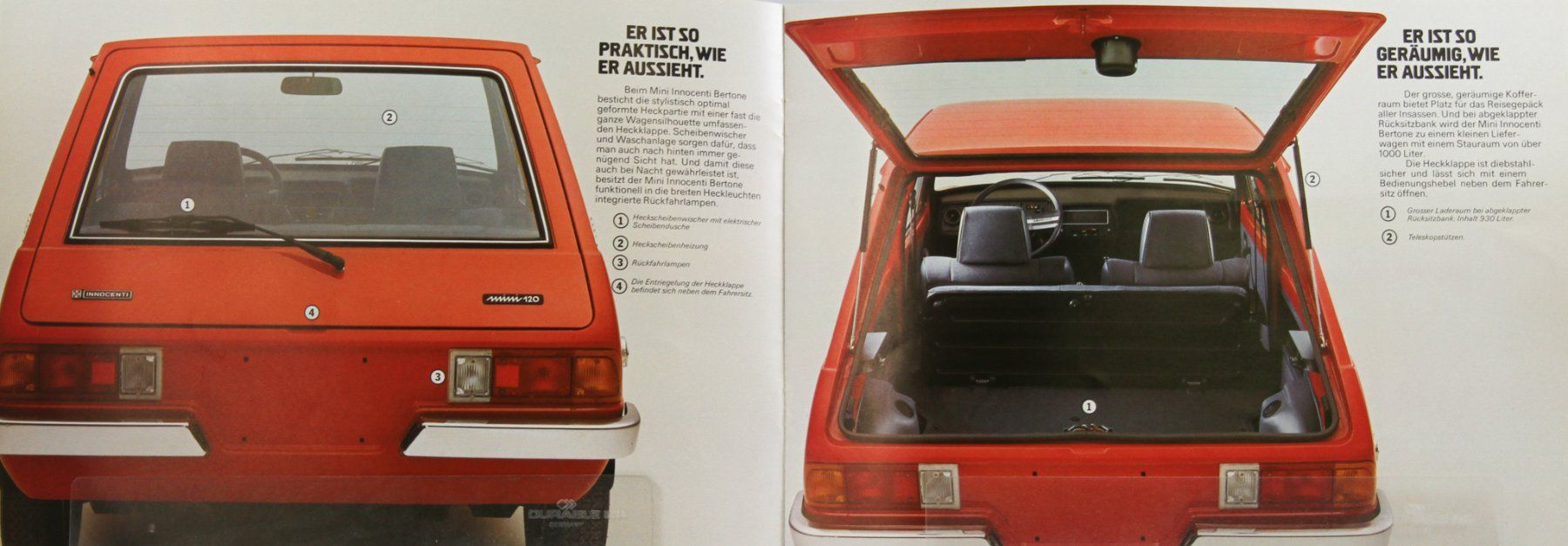Mini Documenti: PROSPEKT | MINI INNOCENTI BERTONE - 90/120 | AB 01.1977 – Usato da Unterägeri venduto da GIGOLOLIT 2