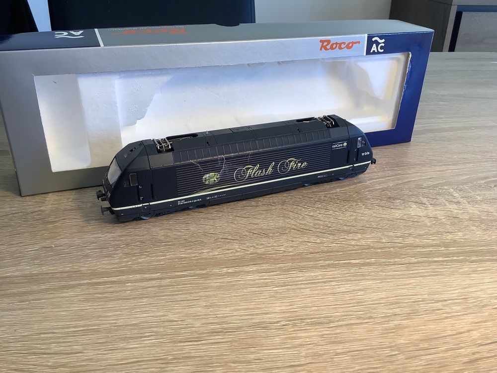 Roco 79273 : BLS Re 465 018 Flash Fire railCare, GS analog (Gebraucht ...