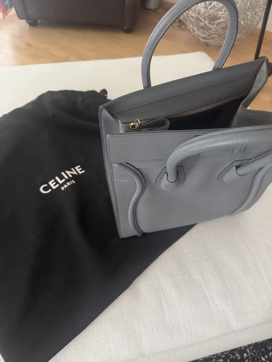 Celine Borse da donna: Tasche Celine Phantom, Mini stahlblau Leder, NEU – Nuovo (secondo la descrizione) da Oberwil BL venduto da cocopalm1068 1