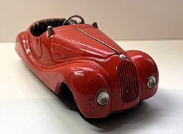 Antikes Automodell Schuco Akustico 2002 / BMW 328 Roadster