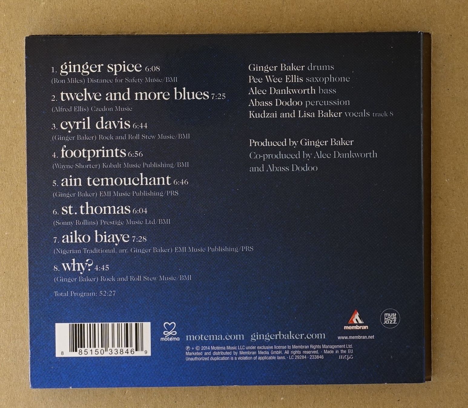 CD: Ginger Baker – Why? - D3 – Usato da Sessa venduto da discoverymedia 1