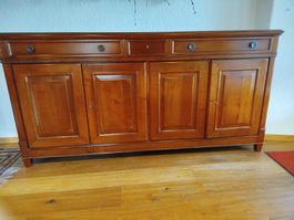 Commode marquetée d'artisan en bois