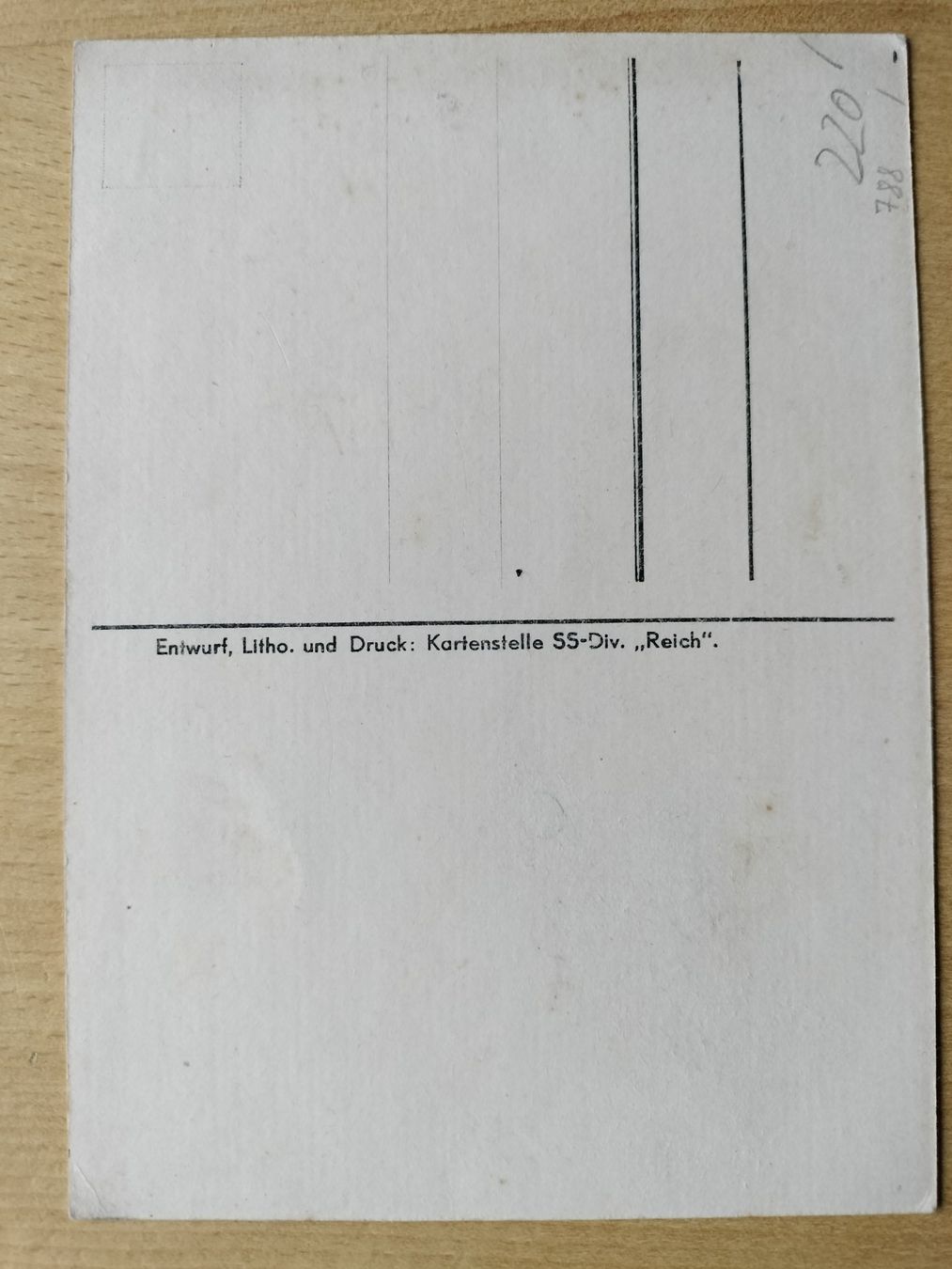 Cartoline postali: Antike Ansichtskarte , Westfeldzug der SS Division – Usato da Schwanden Sigrisw venduto da cadieux71 1