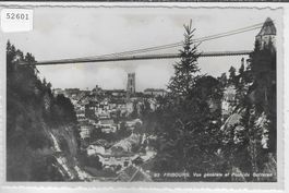 Fribourg - Vue generale et Pont du Gotteron