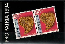 Markenheftchen Pro Patria 1994 gestempelt ET