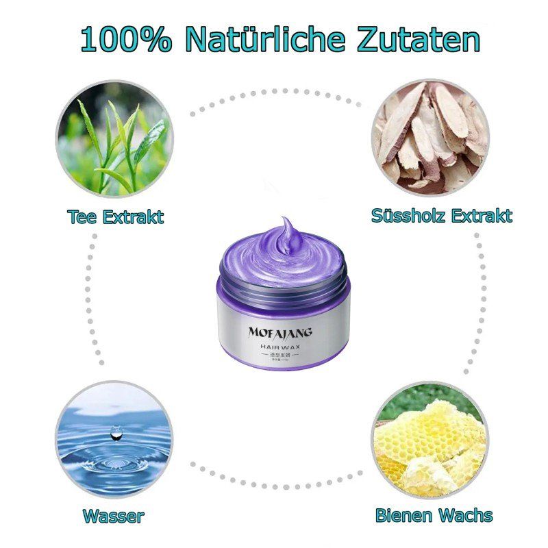 Tinte: Violett Temporäre Haarfarbe 120g Wachs Styling Coseplay – Usato da Hundwil venduto da Pakethase 2
