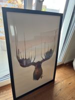 Modernes Bild mit schwarzem Rahmen, Wanddeko für Zuhause