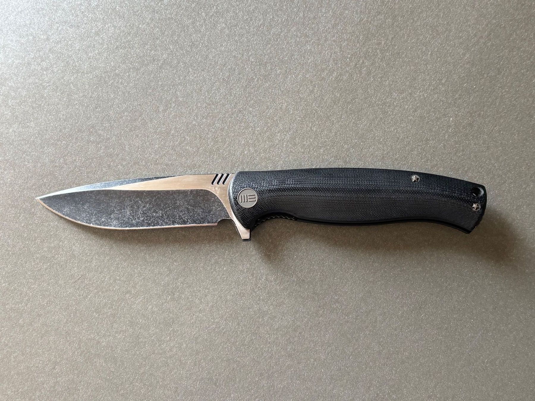 Coltelli tascabile: WE Knife 703F - D2 / G10 - Black Stonewash – Usato da Männedorf venduto da Rarin67