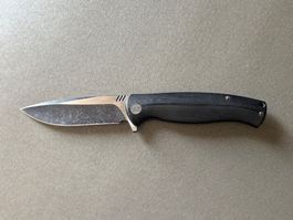 WE Knife 703F - D2 / G10 - Black Stonewash