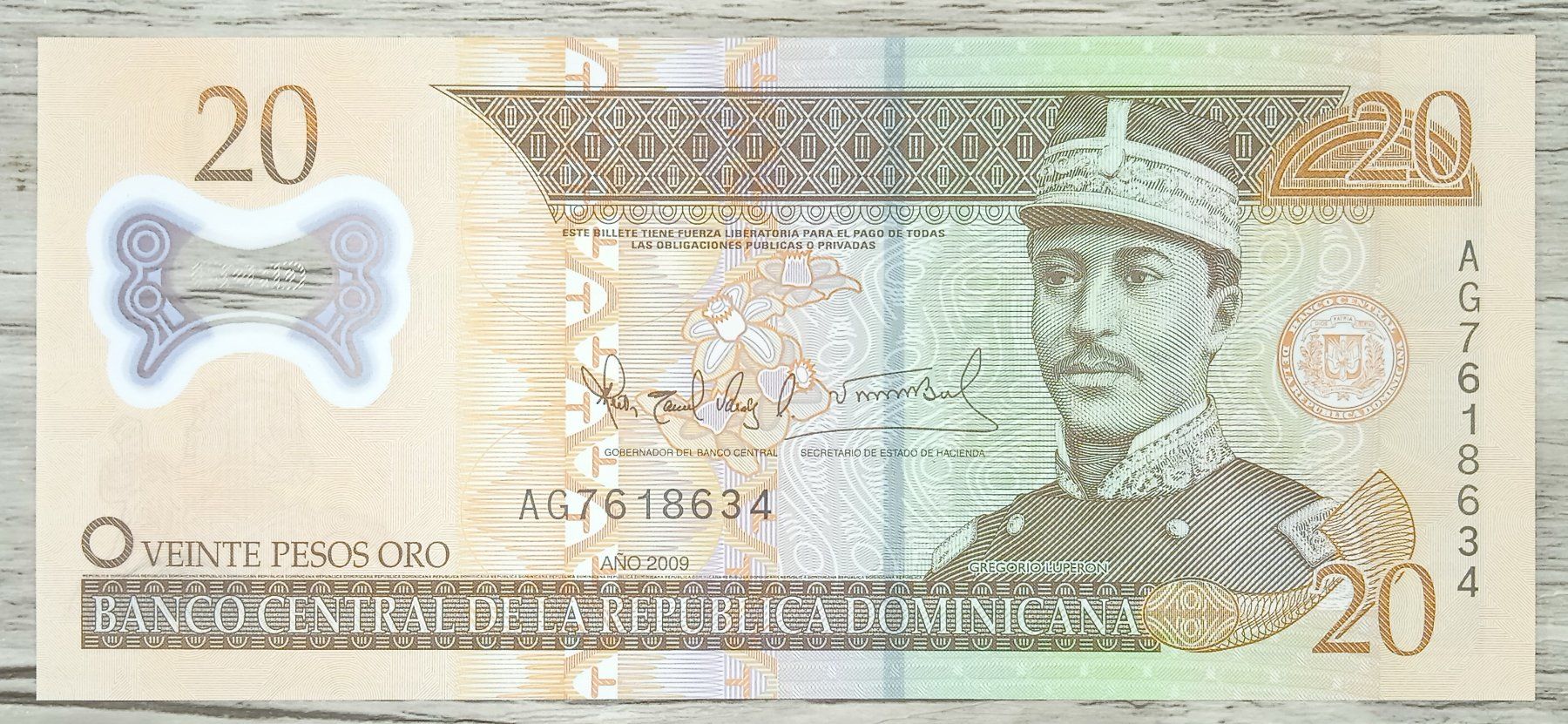 Banknoten: République Dominicaine 20 pesos Polymer UNC – Neu (gemäss Beschreibung) aus Cousset von Patricio77