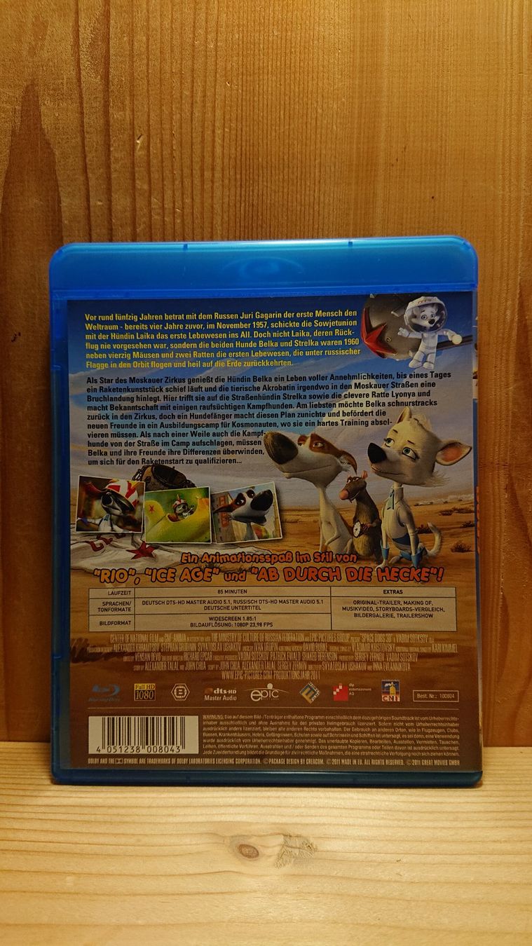 Tutti i DVDs: SPACE DOGS in 3D Blu-Ray – Usato da Wilderswil venduto da Exebub 1